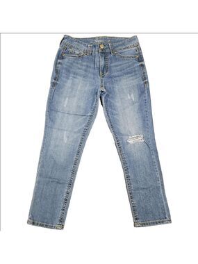 CLEARANCE! SEVEN7 WOMEN'S DISTRESSED ANKLE STRAIGHT LEG JEANS SIZE 8